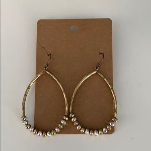Lucky Brand Beaded Hoop Earrings